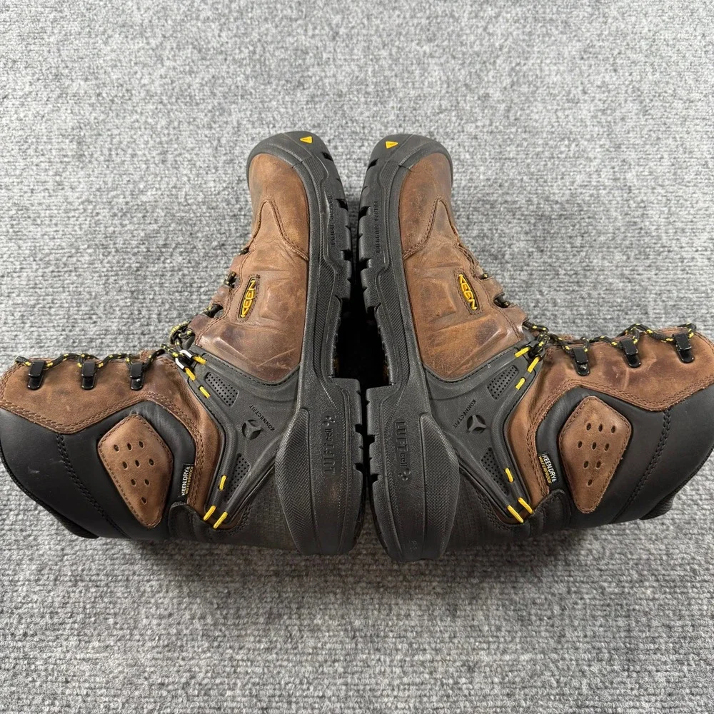 Keen Utility Work Boots Mens 11.5 Brown Waterproof 600g Insulated Carbon Toe